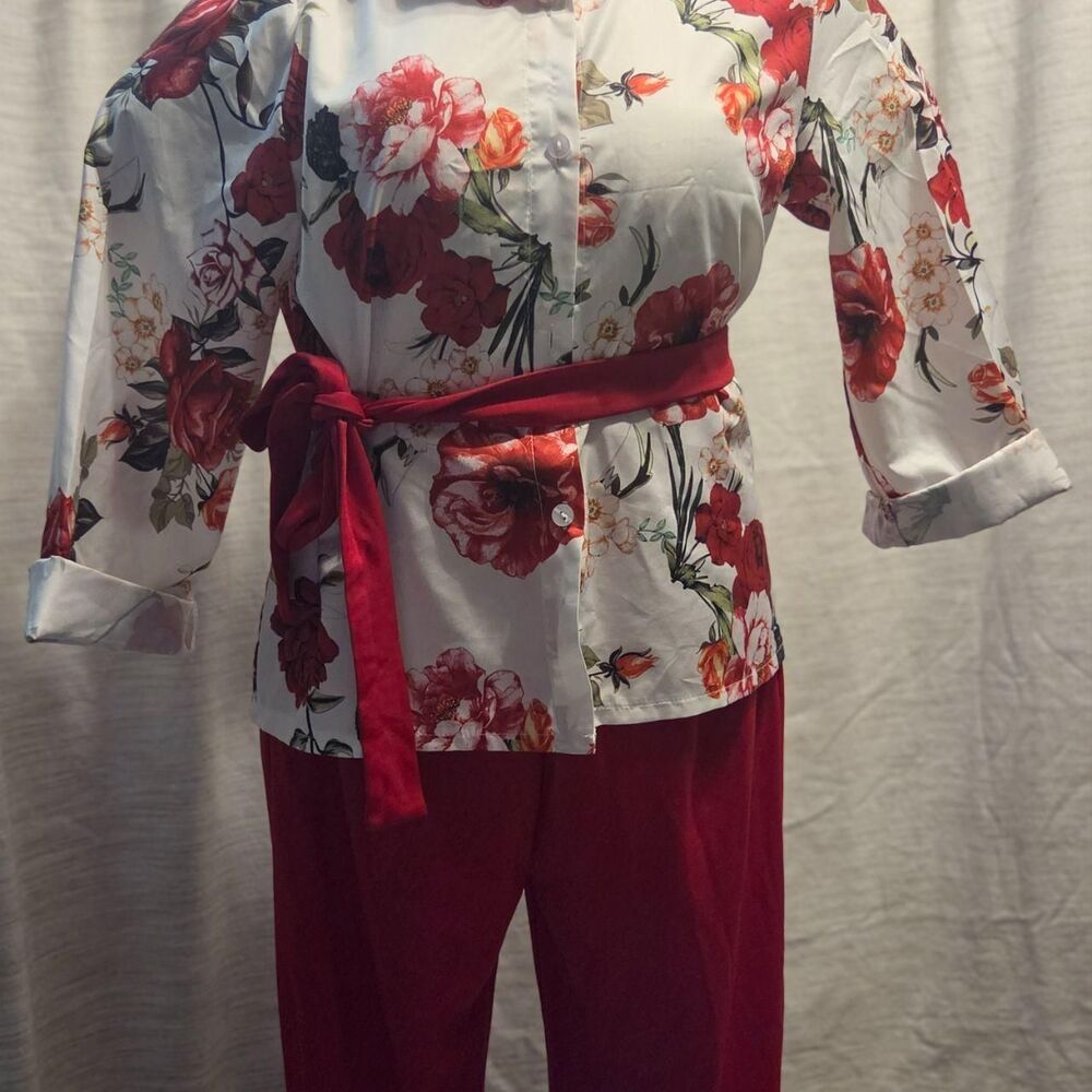 Shein Women's multi Blouse with matching pants